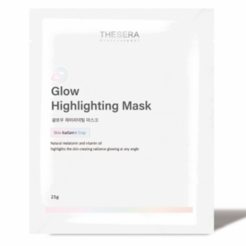 THESERA Glow Highlighting Mask | Brightening sheet mask, 1 pc